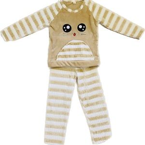 Fuzzy comfy winter pj set
